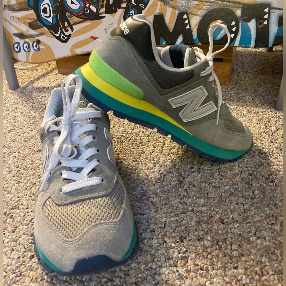 New Balance 574 Rugged Natural Indigo Light Rouge